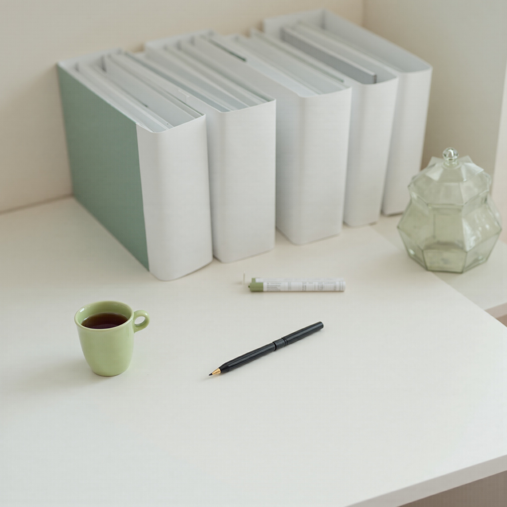 Clean minimalist workspace